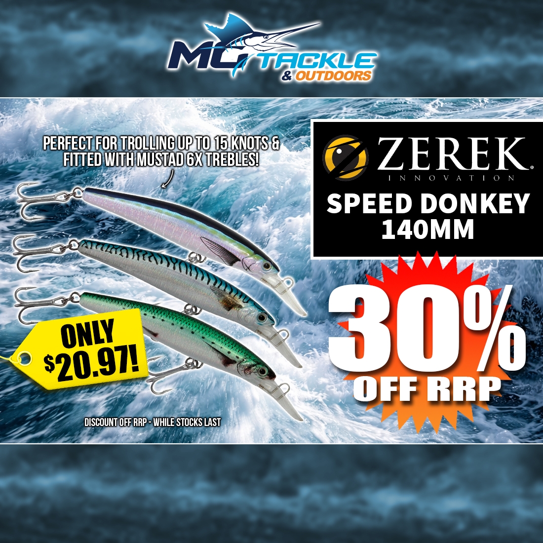 30% off ZEREK SPEED DONKEY - 140MM