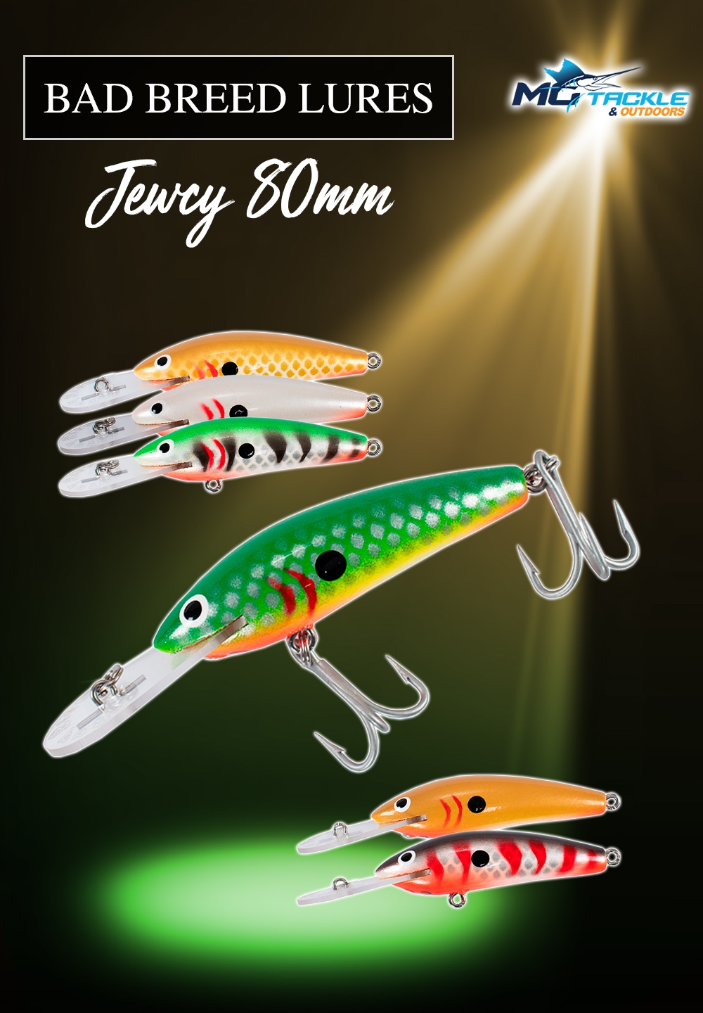 New - BAD BREED LURES JEWCY LURE 80MM