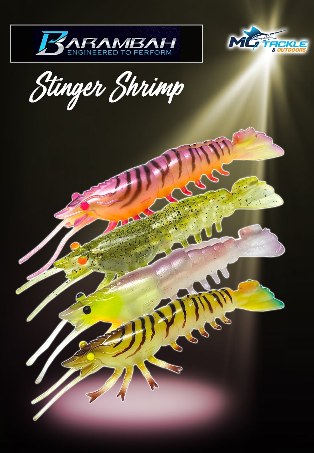 New - BARAMBAH LURES UNRIGGED STINGER SHRIMP LURE