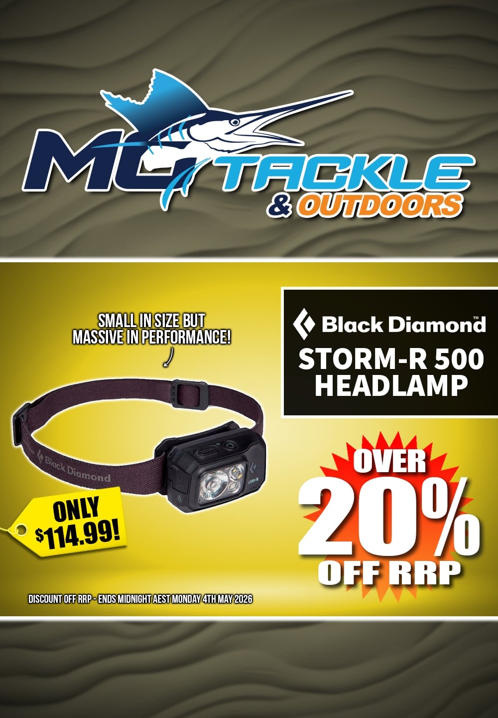 BLACK DIAMOND STORM-R 500 HEADLAMP only $114.99