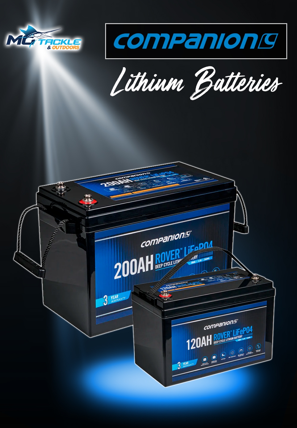 New - Companion Lithium Batteries