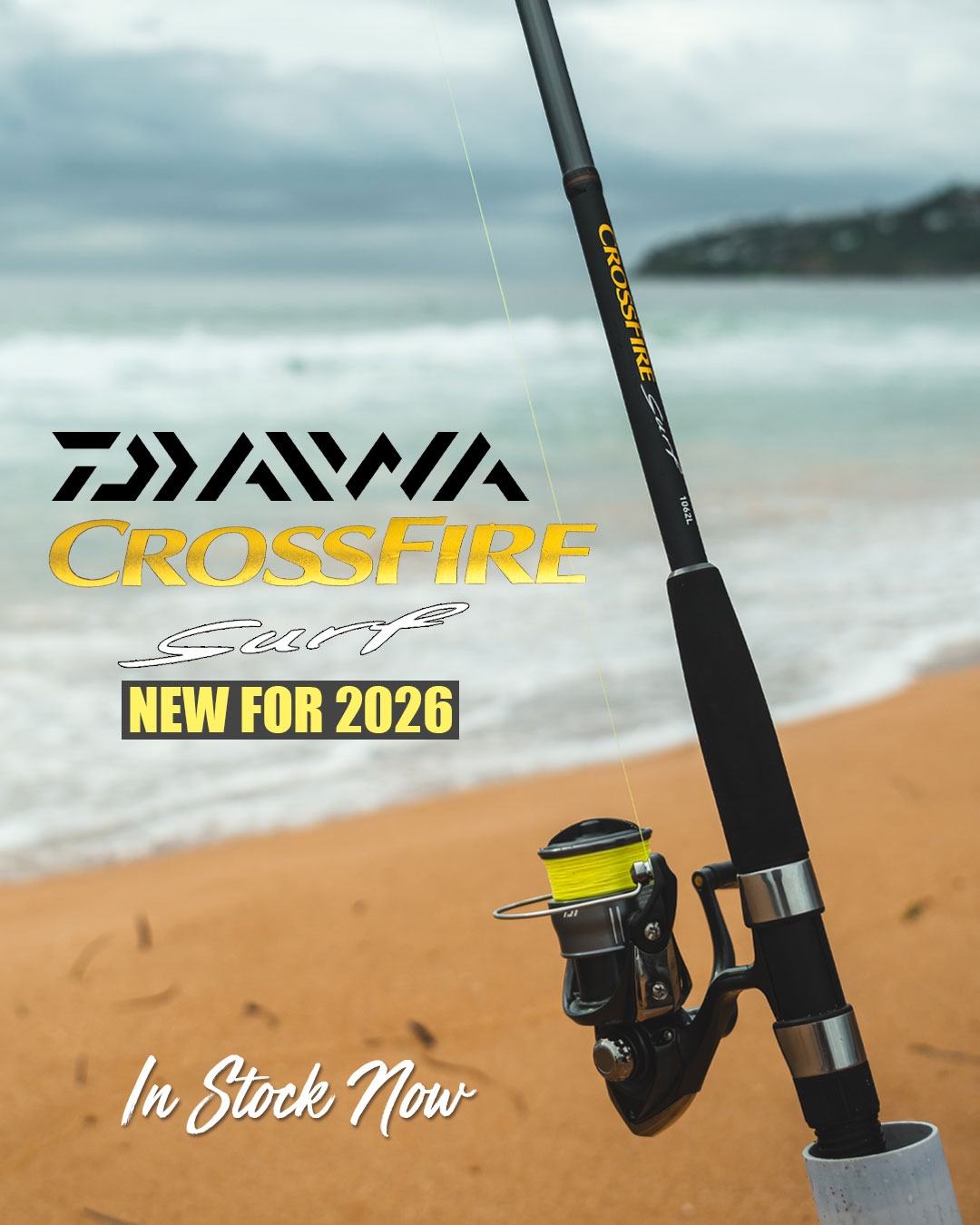 New - DAIWA 26 CROSSFIRE SURF ROD