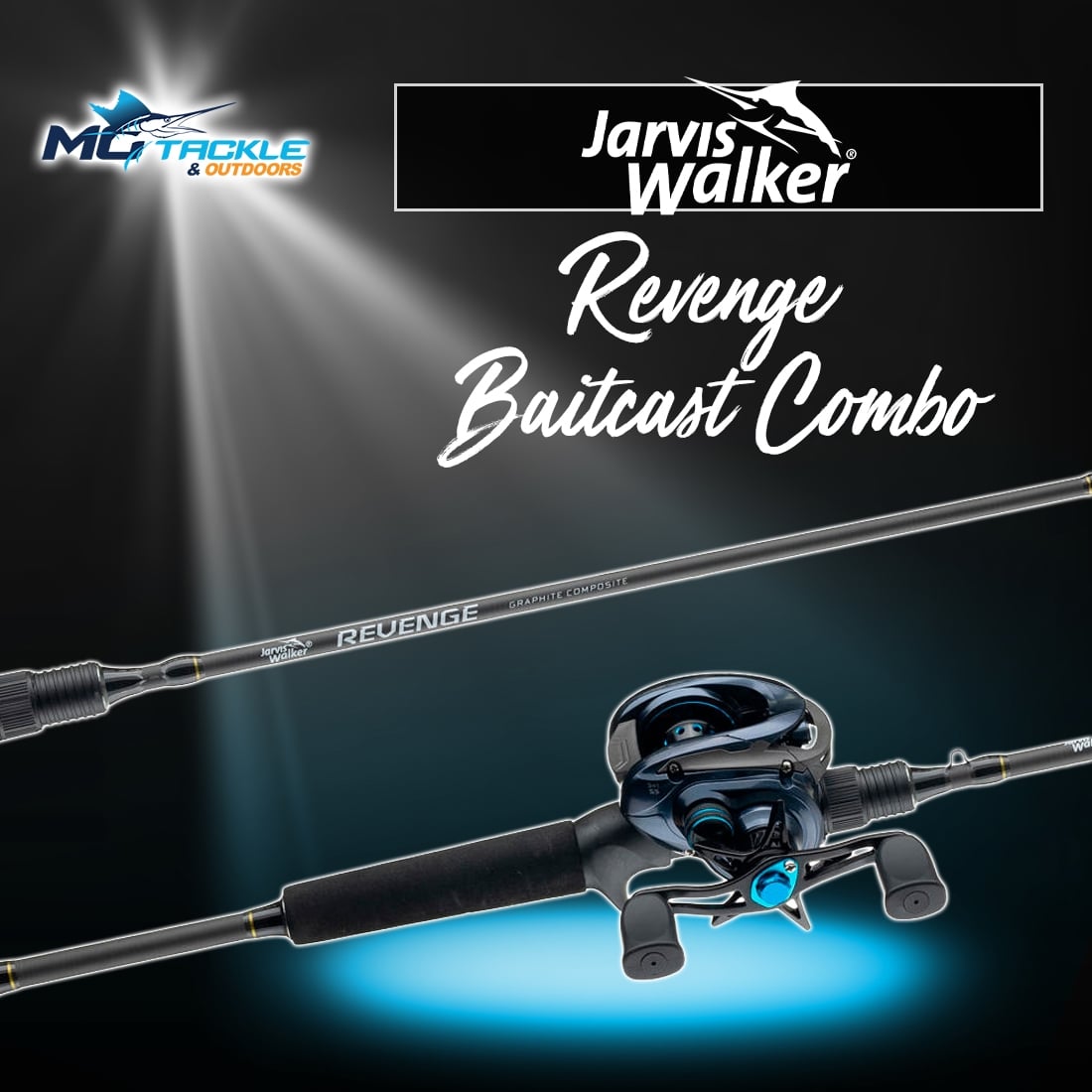 New - JARVIS WALKER REVENGE BAITCAST COMBO