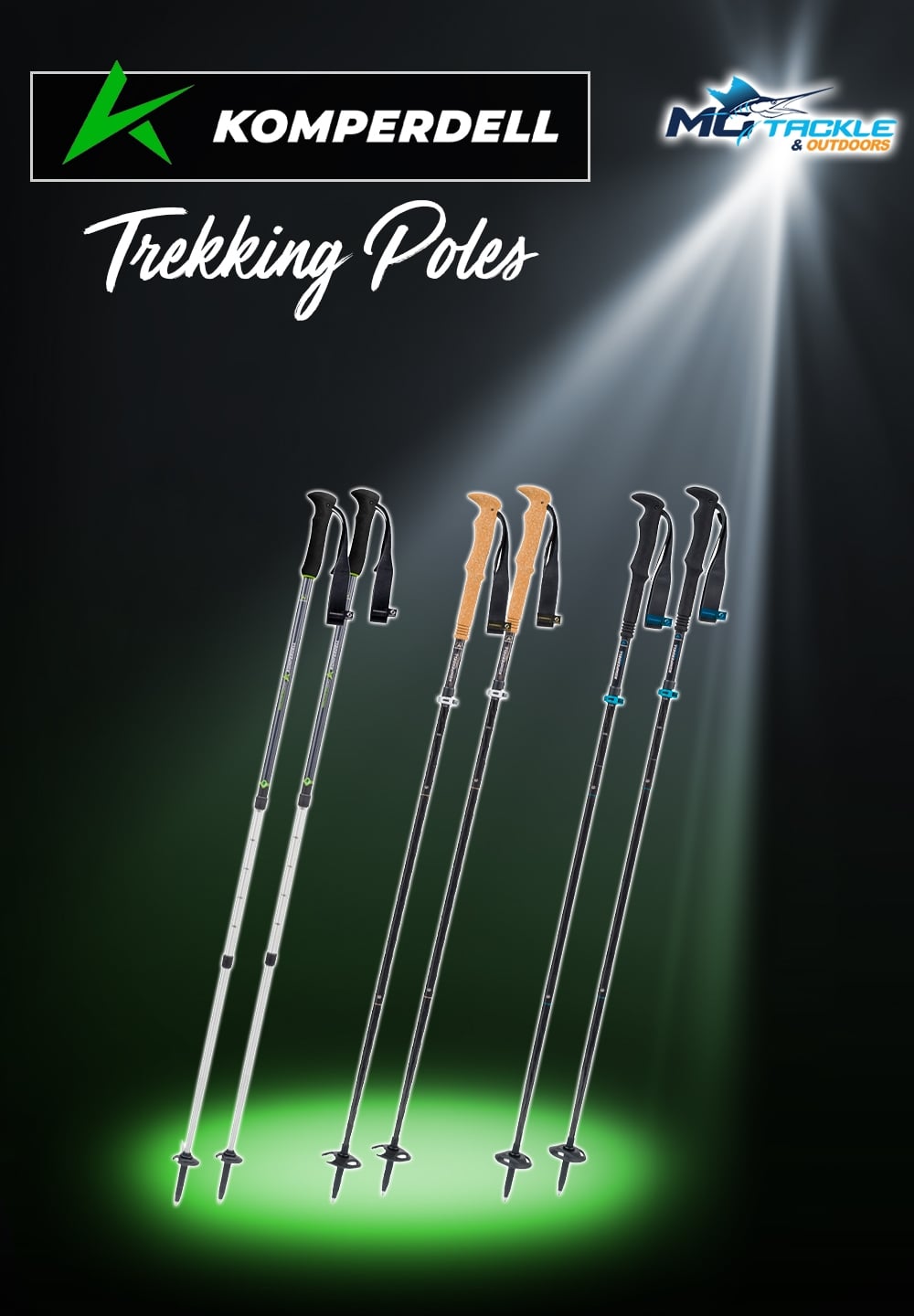 New - Komperdell Trekking Poles