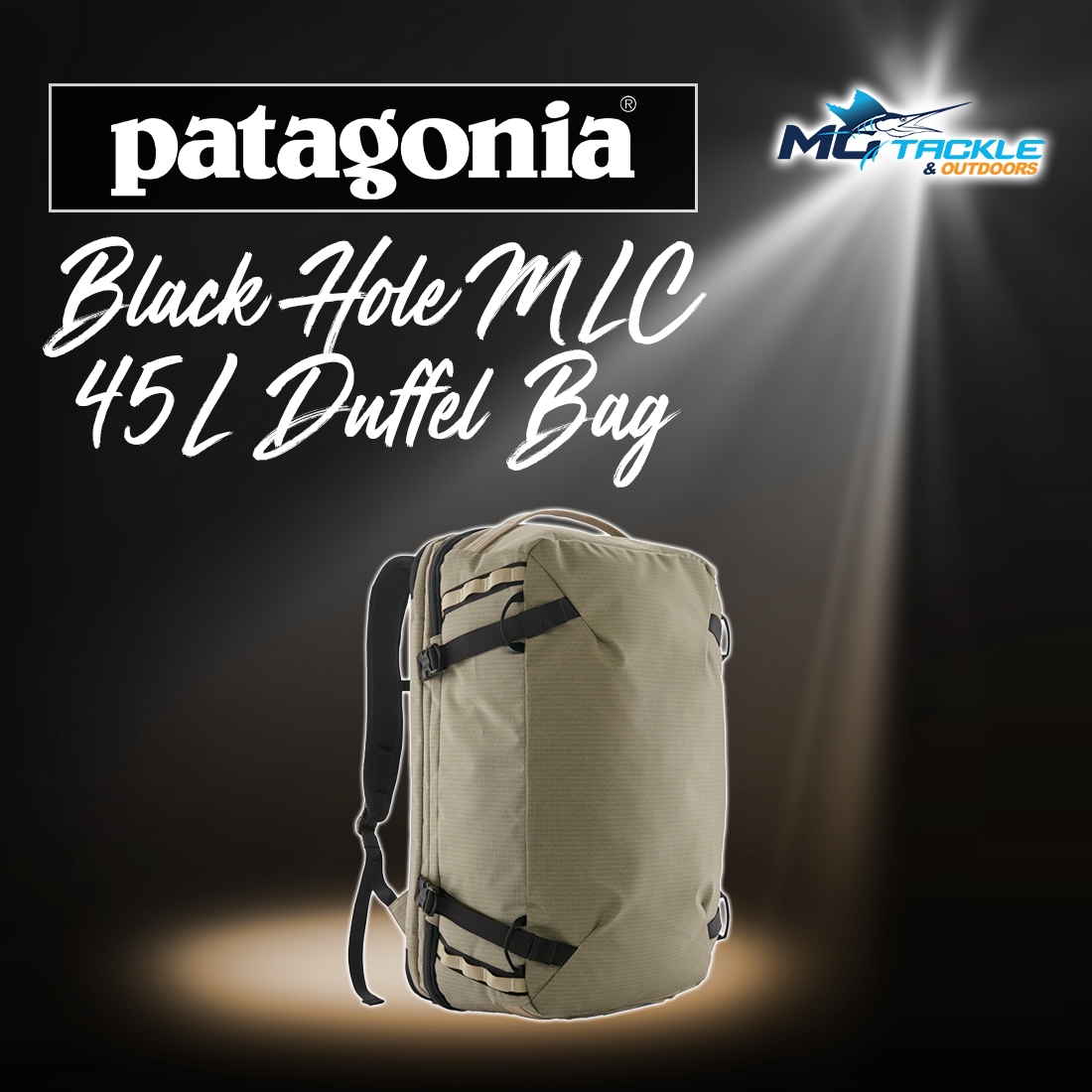 New - PATAGONIA BLACK HOLE MLC 45L DUFFEL BAG