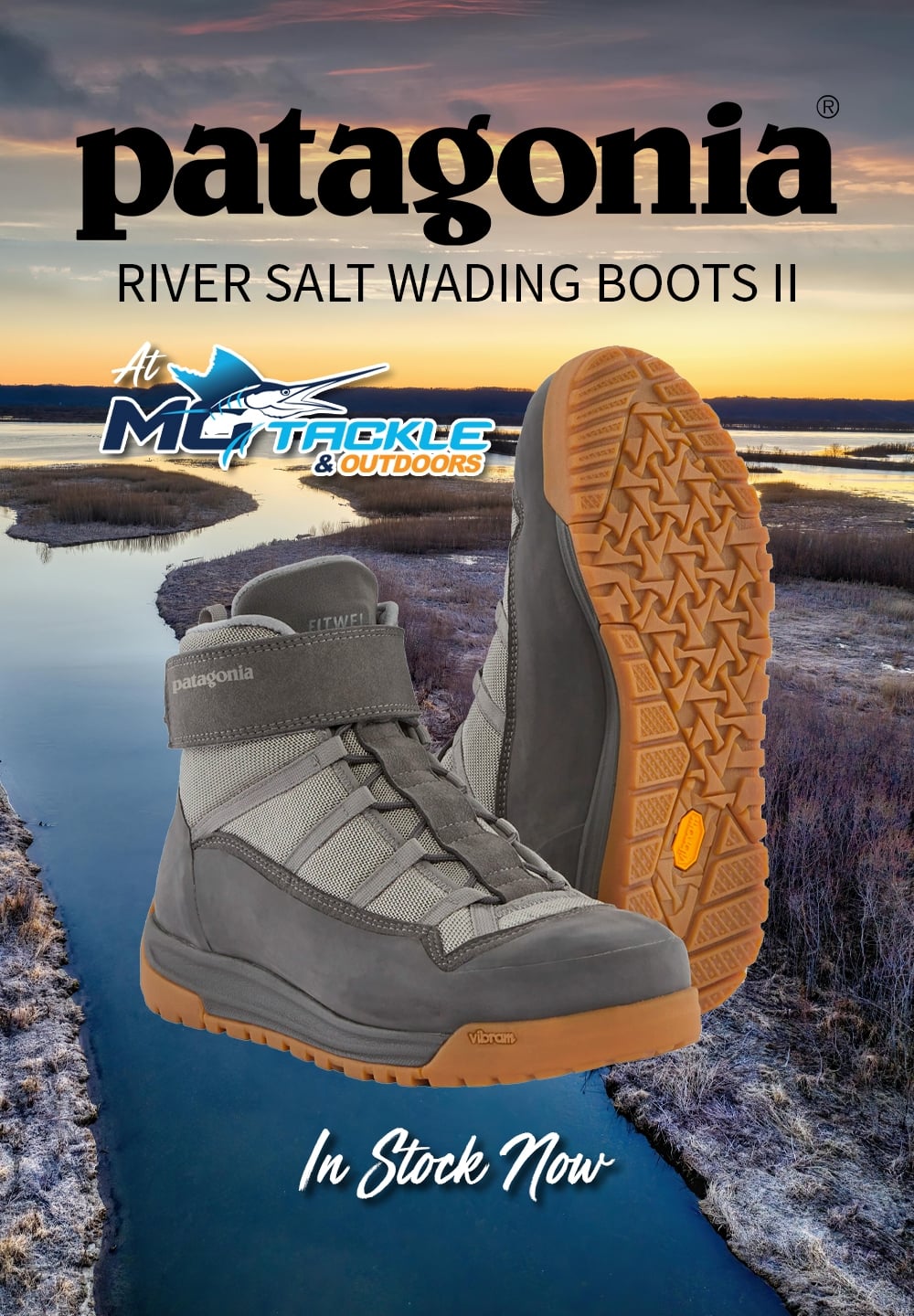 New - PATAGONIA RIVER SALT WADING BOOTS II