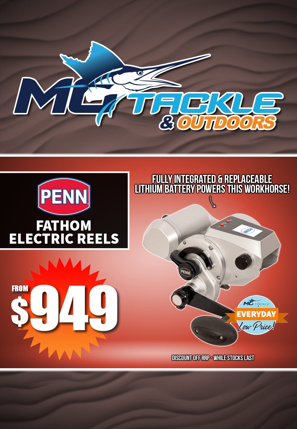 Penn Fathom Electric Reels from $949