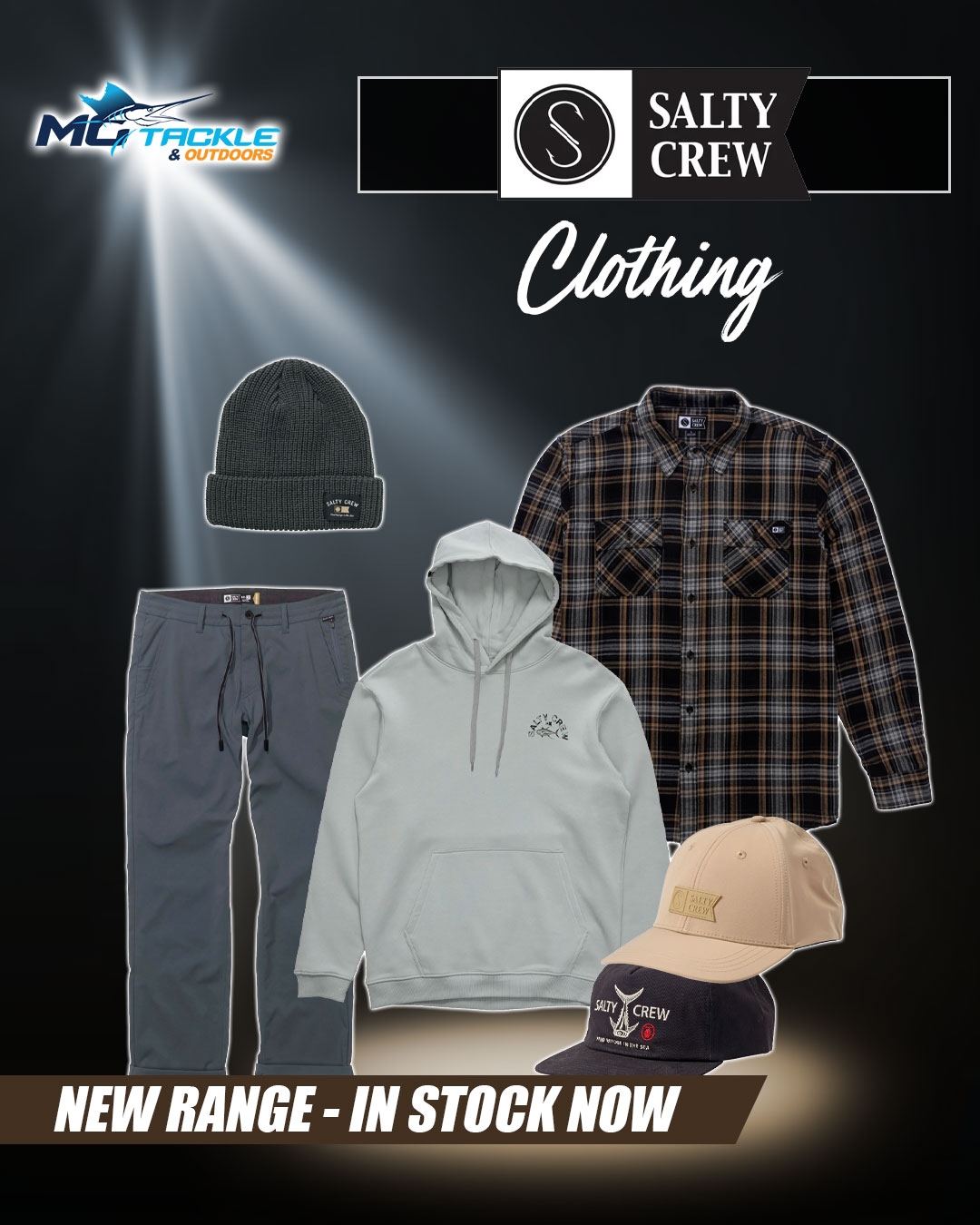 New - Salty Crew Clothing Range
