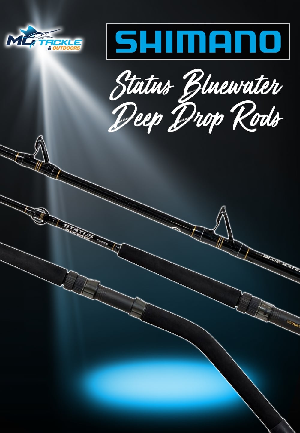 New - SHIMANO STATUS BLUEWATER DEEP DROP ROD