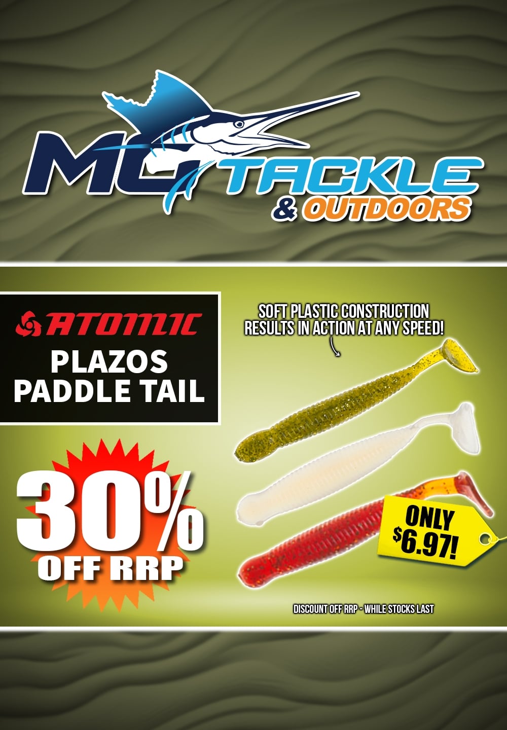 30% off ATOMIC PLAZOS PADDLE TAIL