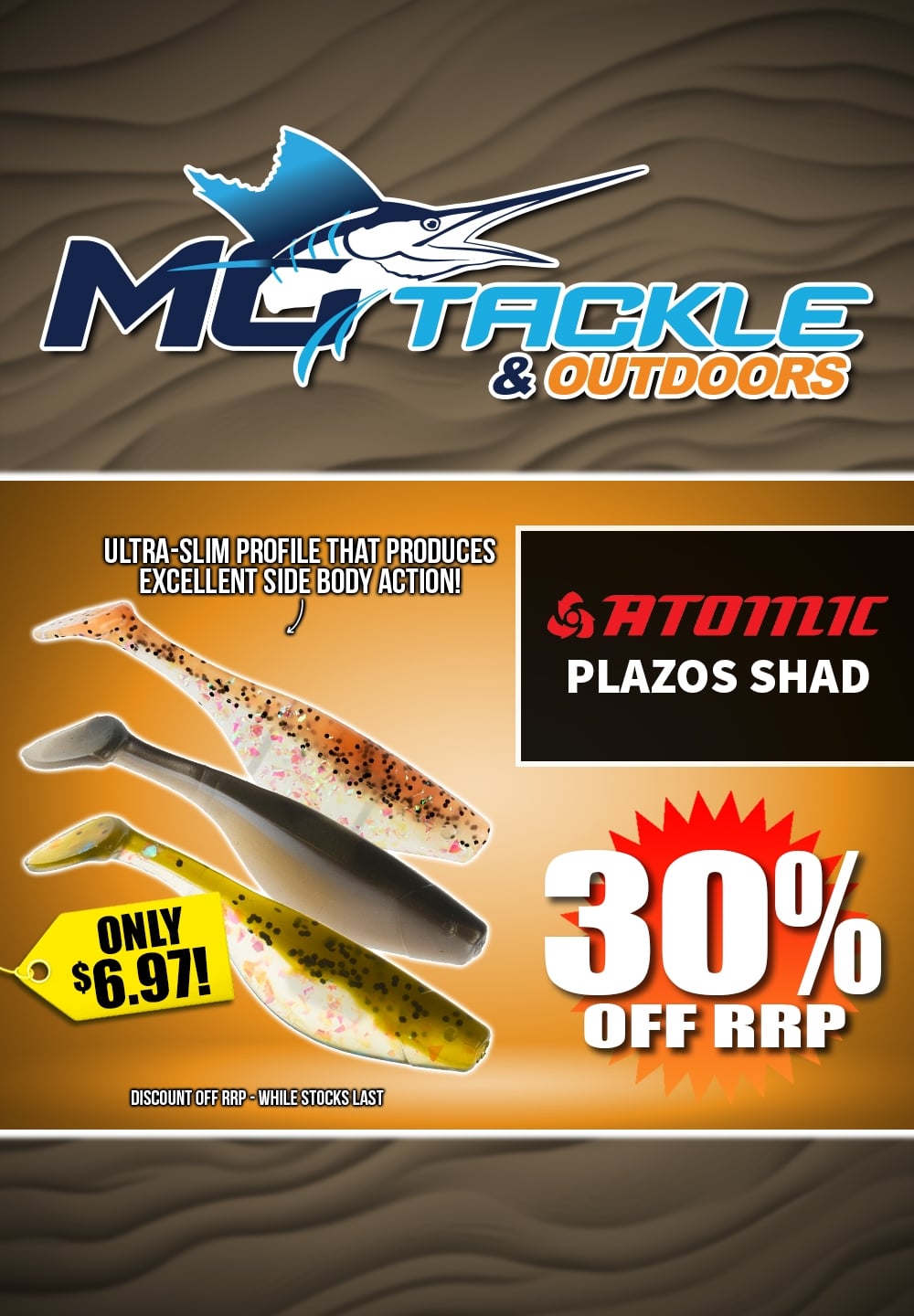 30% off ATOMIC PLAZOS SHAD