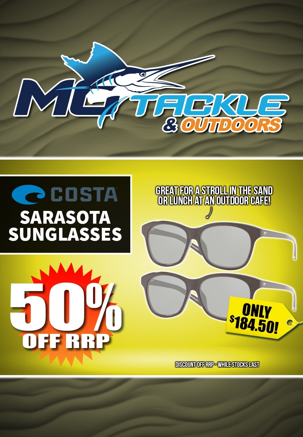 50% off COSTA SARASOTA SUNGLASSES - CLEARANCE