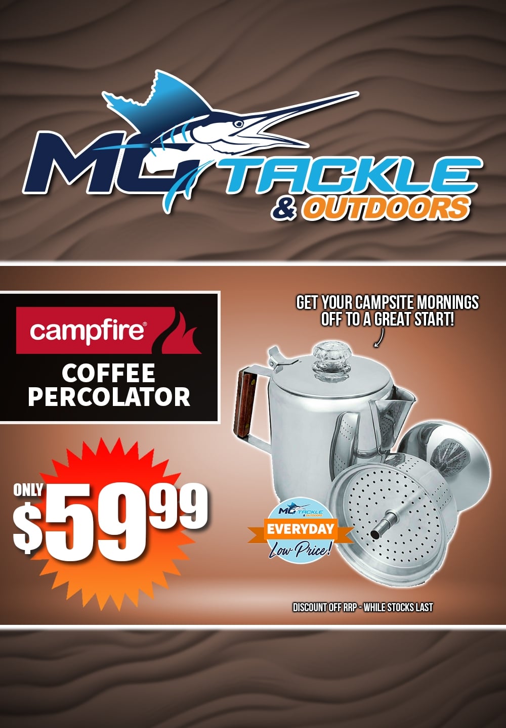 CAMPFIRE COFFEE PERCOLATOR only $59.99