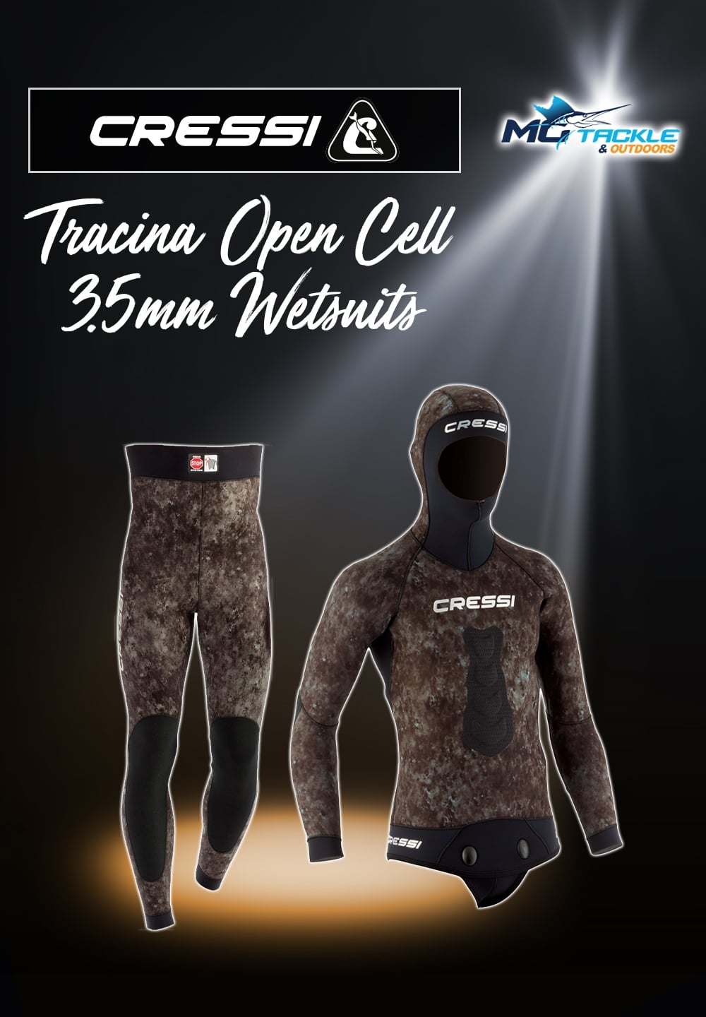 New - Cressi Tracina Open Cells 3.5mm Wetsuits