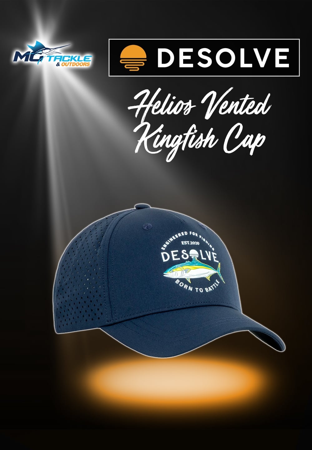 New - DESOLVE HELIOS VENTED KINGFISH CAP