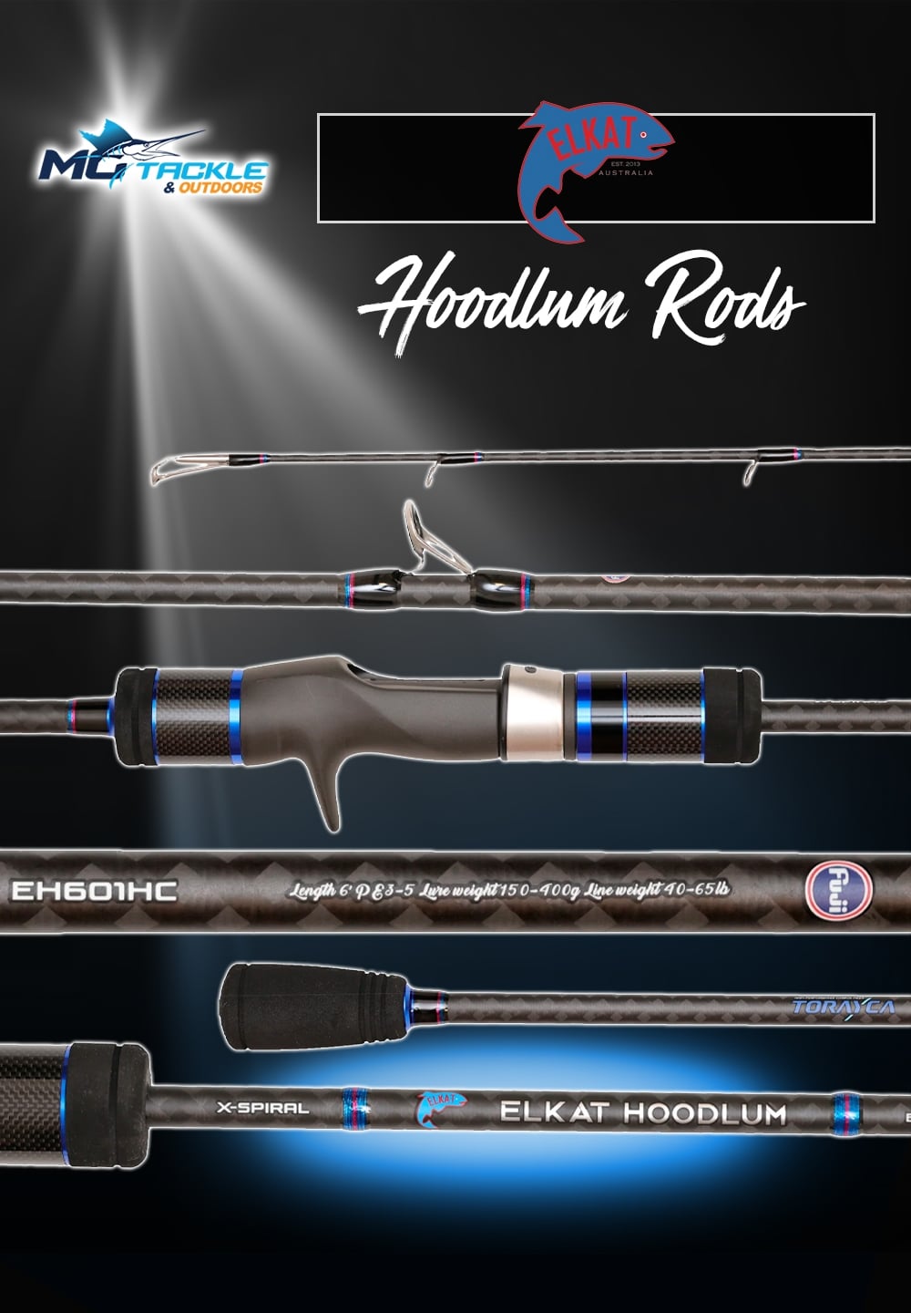 New - ELKAT HOODLUM ROD