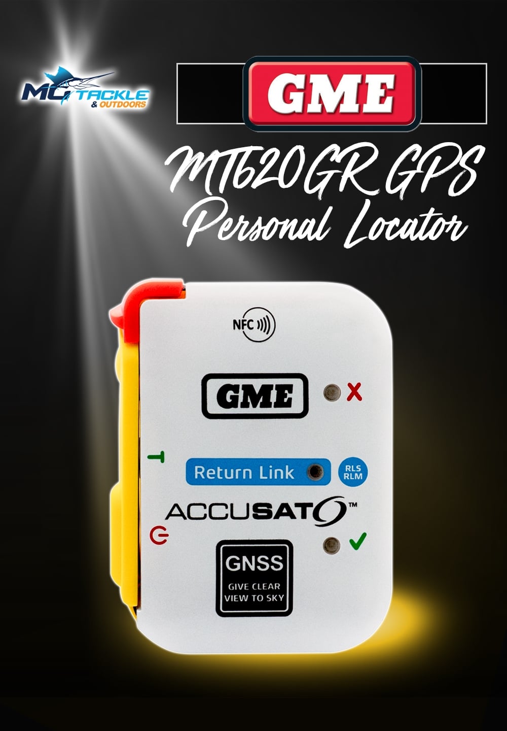 New - GME MT620GR GPS PERSONAL LOCATOR BEACON