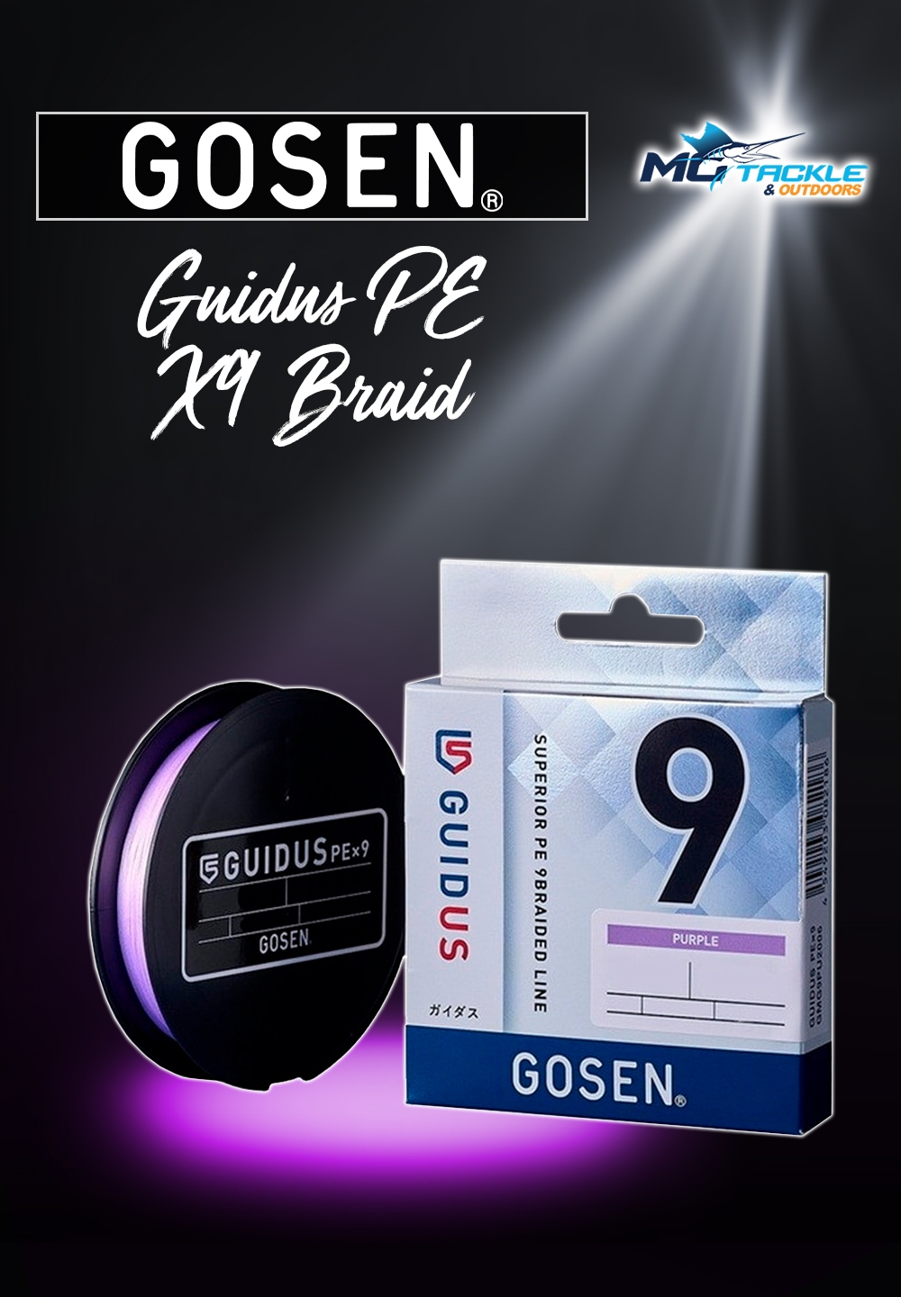 New - GOSEN GUIDUS PE X9 BRAID