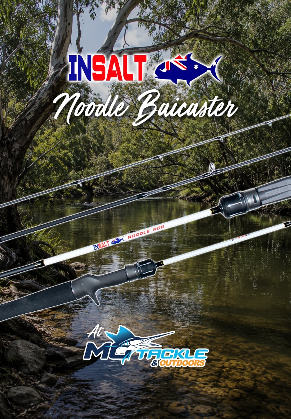New - INSALT NOODLE BAITCAST ROD