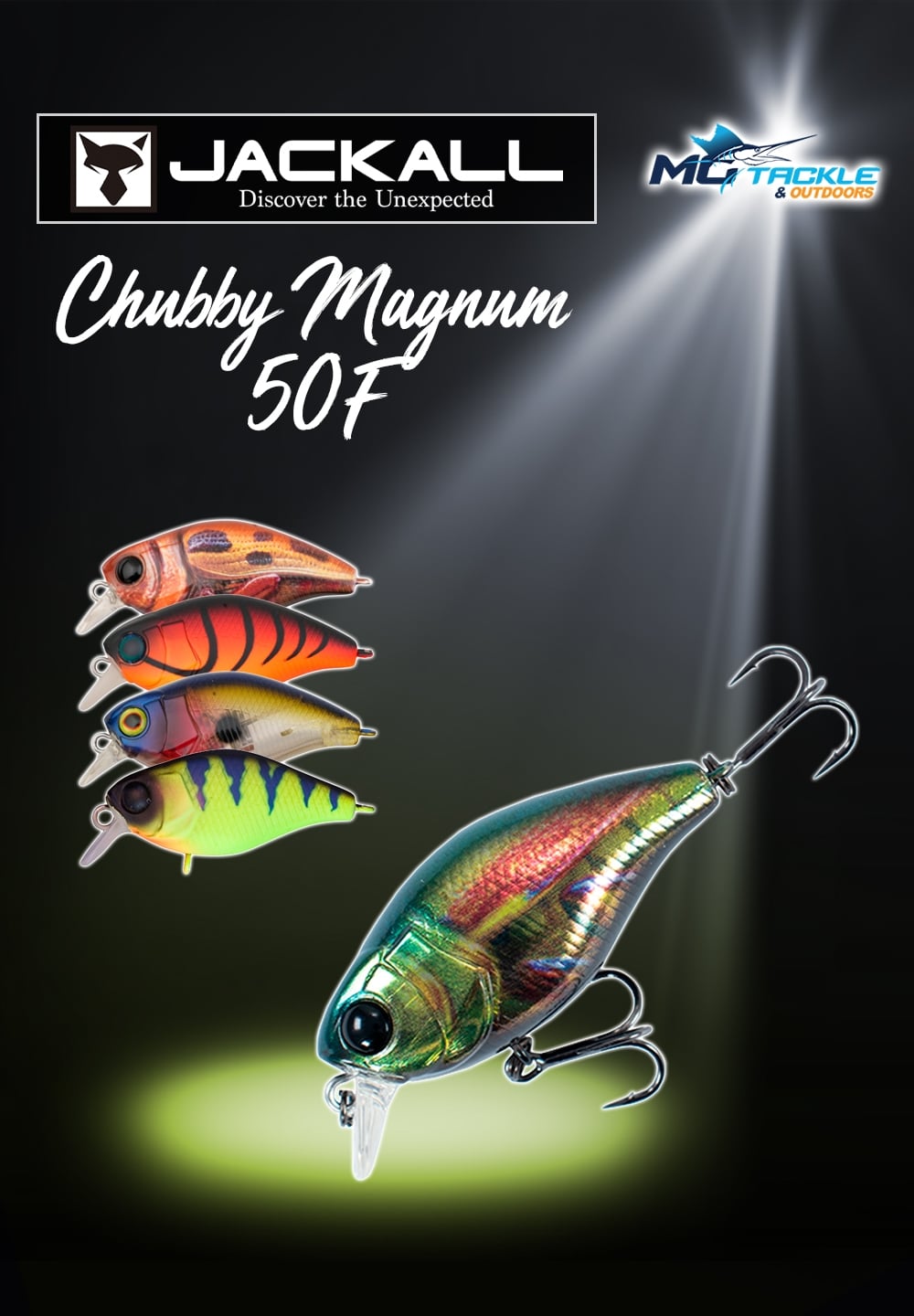 New - JACKALL CHUBBY MAGNUM 50F LURE