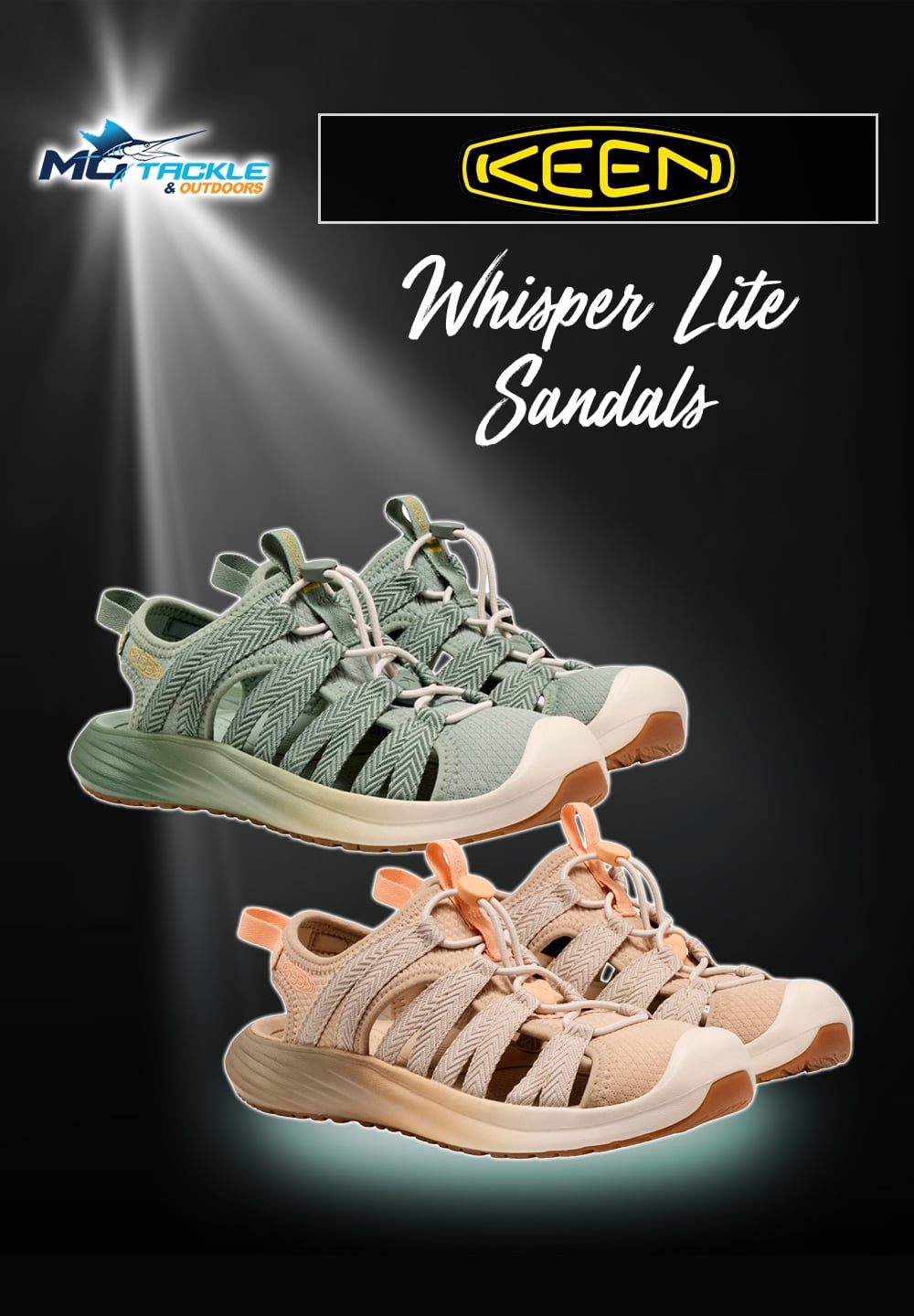 New - KEEN WOMENS WHISPER LITE SANDALS