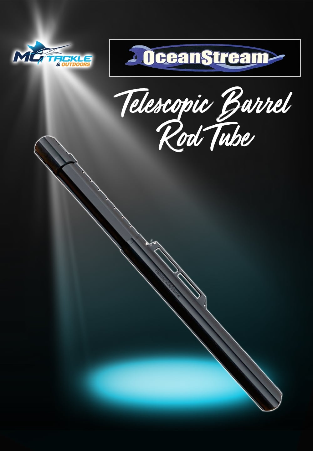 New - OCEANSTREAM TELESCOPIC BARREL ROD TUBE