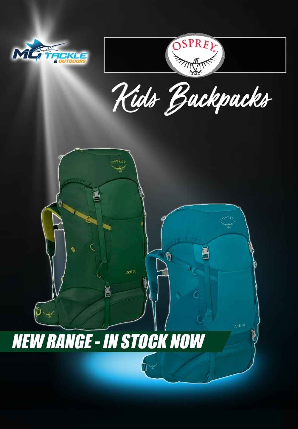 New - Ace Kids Backpacks