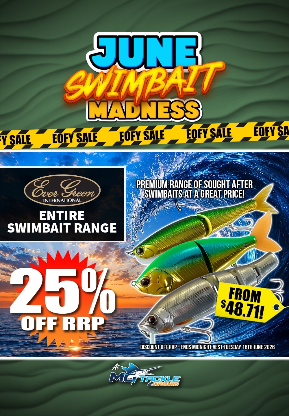 25% off Ever Green Swimbaits