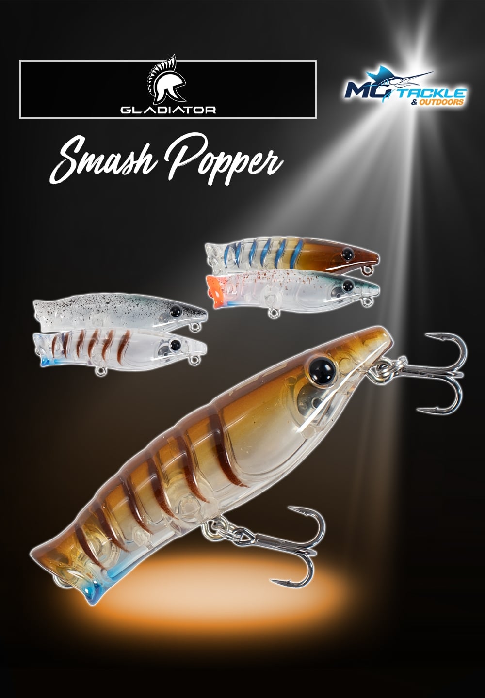 New - Gladiator Smash Popper Lure