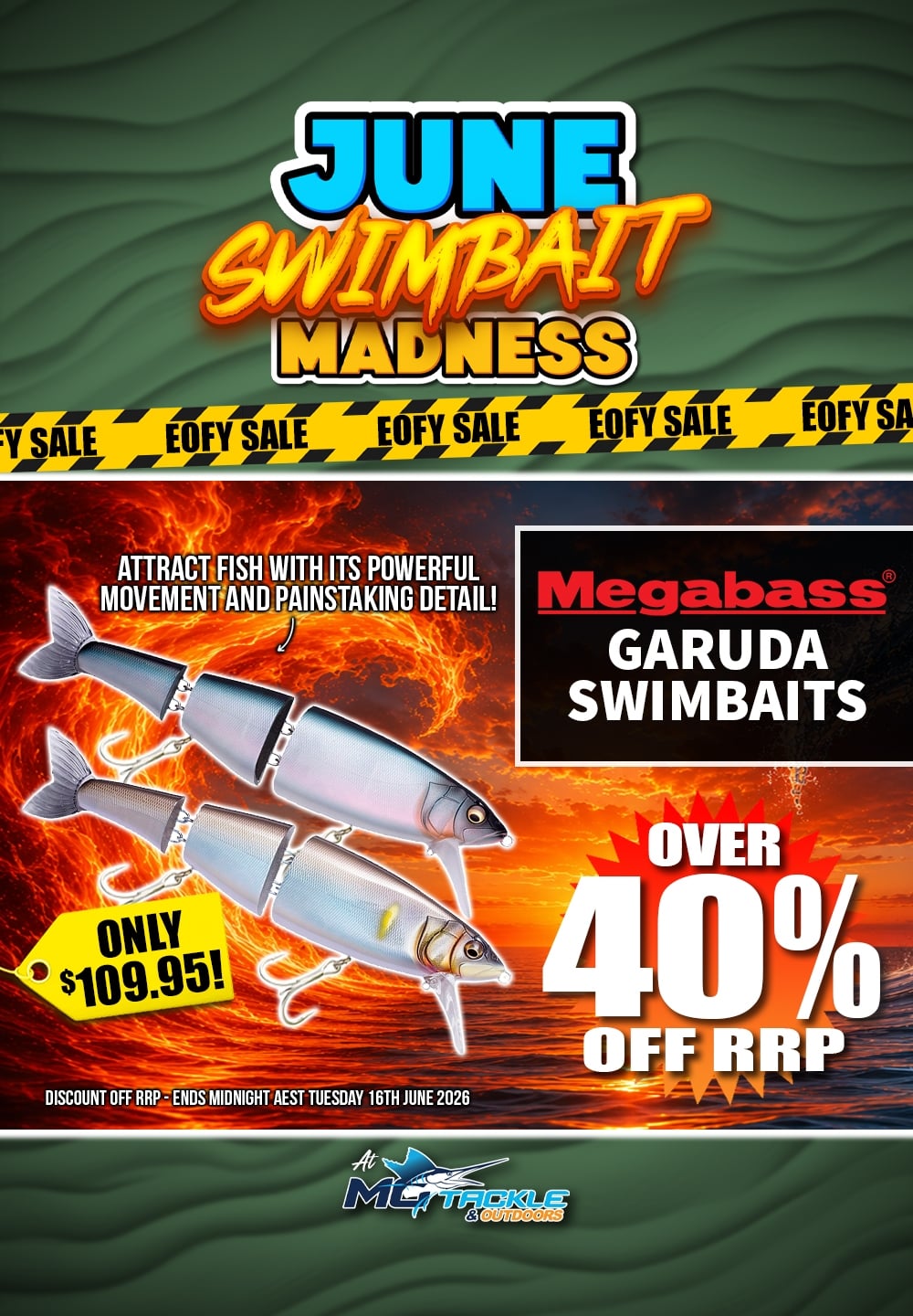 MEGABASS GARUDA LURE only $109.95