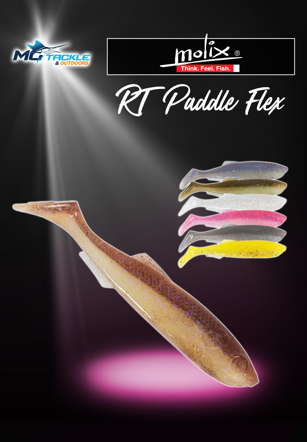 New - Molix RT Paddle Flex Lure