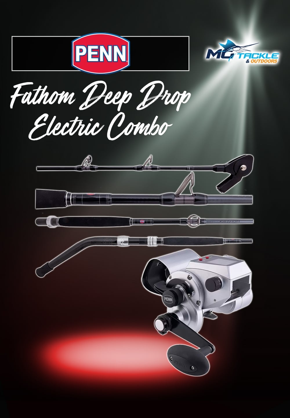 New - PENN FATHOM & FATHOM DEEP DROP ELECTRIC COMBO