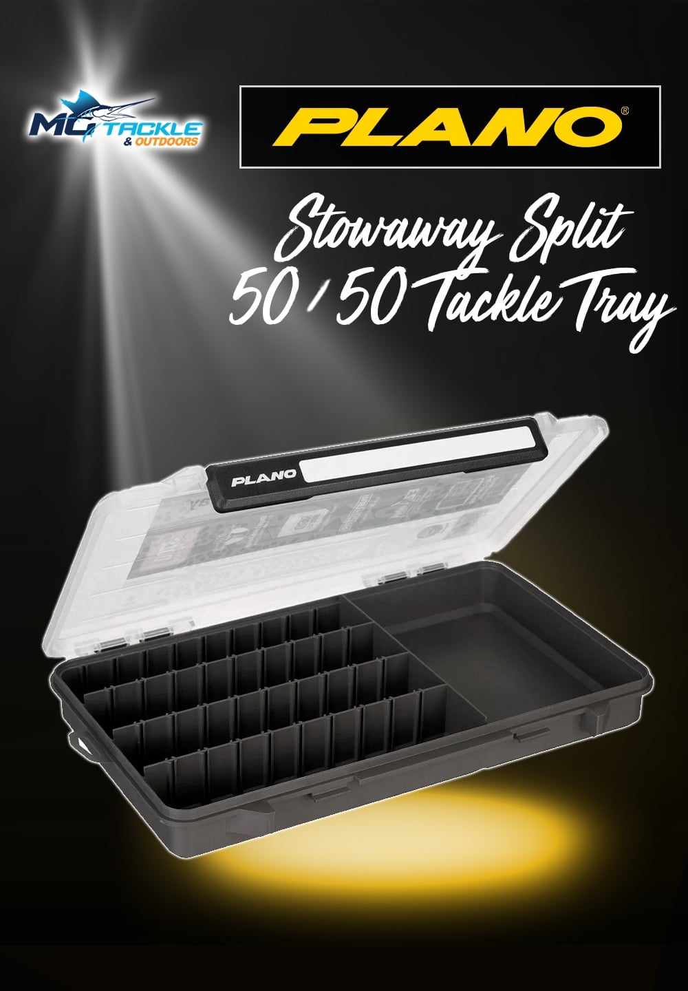 New - PLANO STOWAWAY SPLIT 50/50 TACKLE TRAY