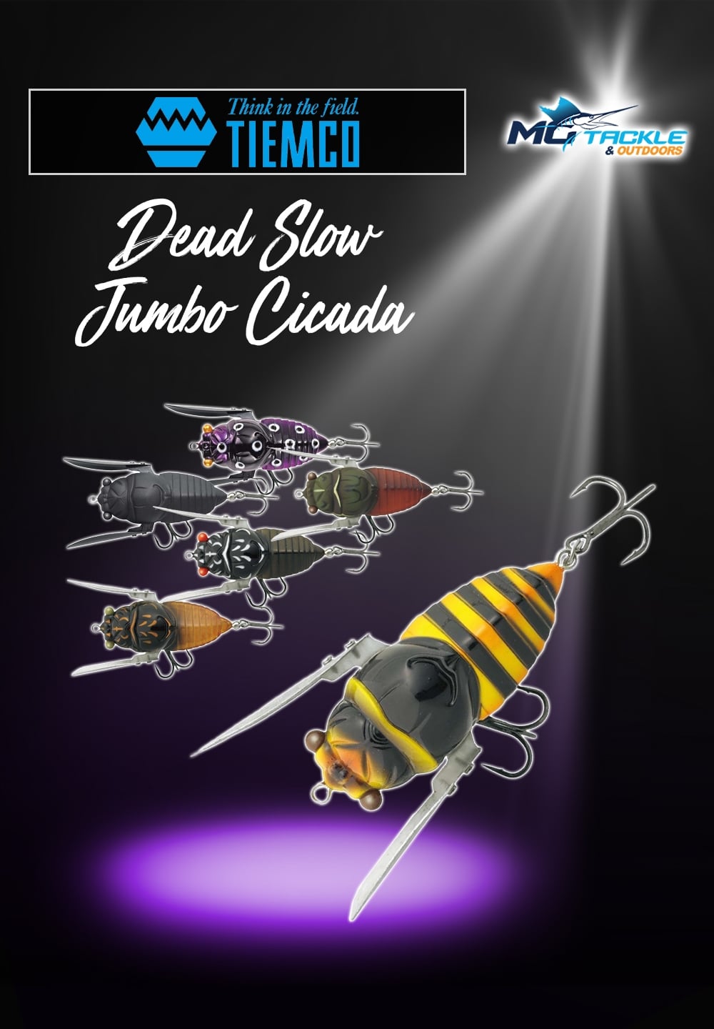 New - Tiemco Dead Slow Jumbo Cicada Lure