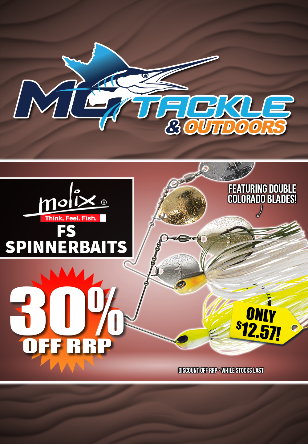 30% off Molix FS Spinnerbaits