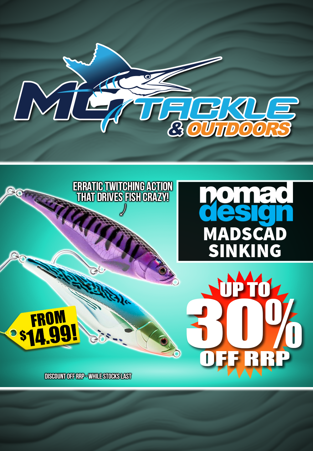 Up to 30% off Nomad Design Madscad Sinking