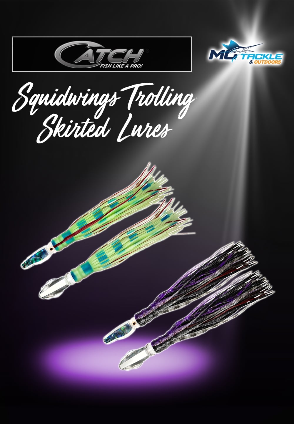 New - Catch Squidwings Trolling Skirted Lure