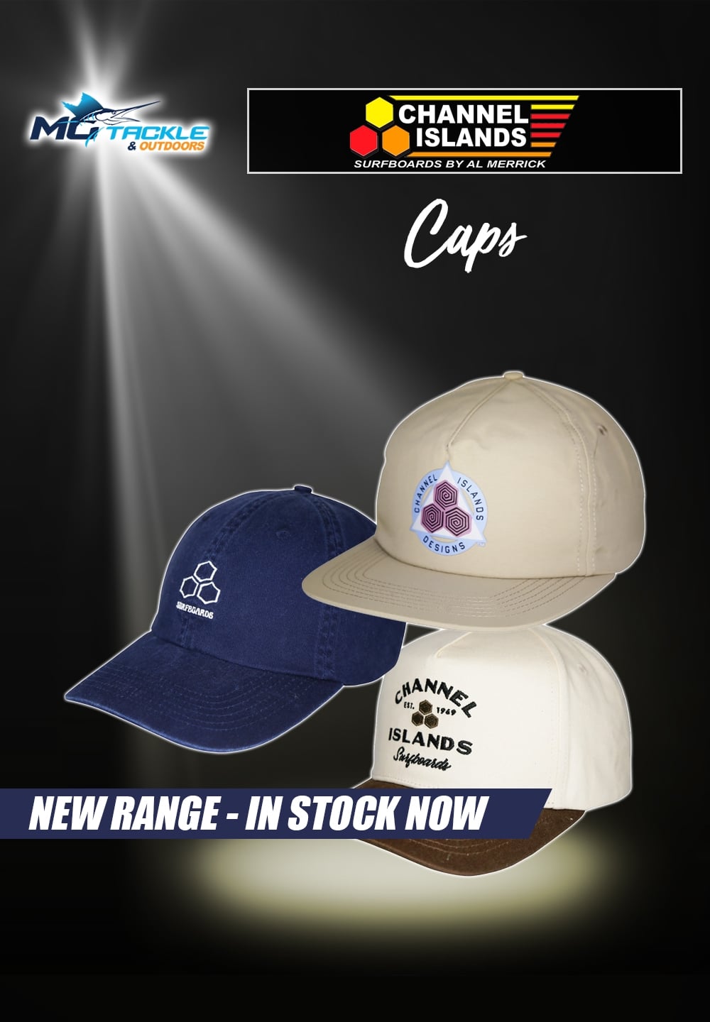 New - Channel Islands Caps