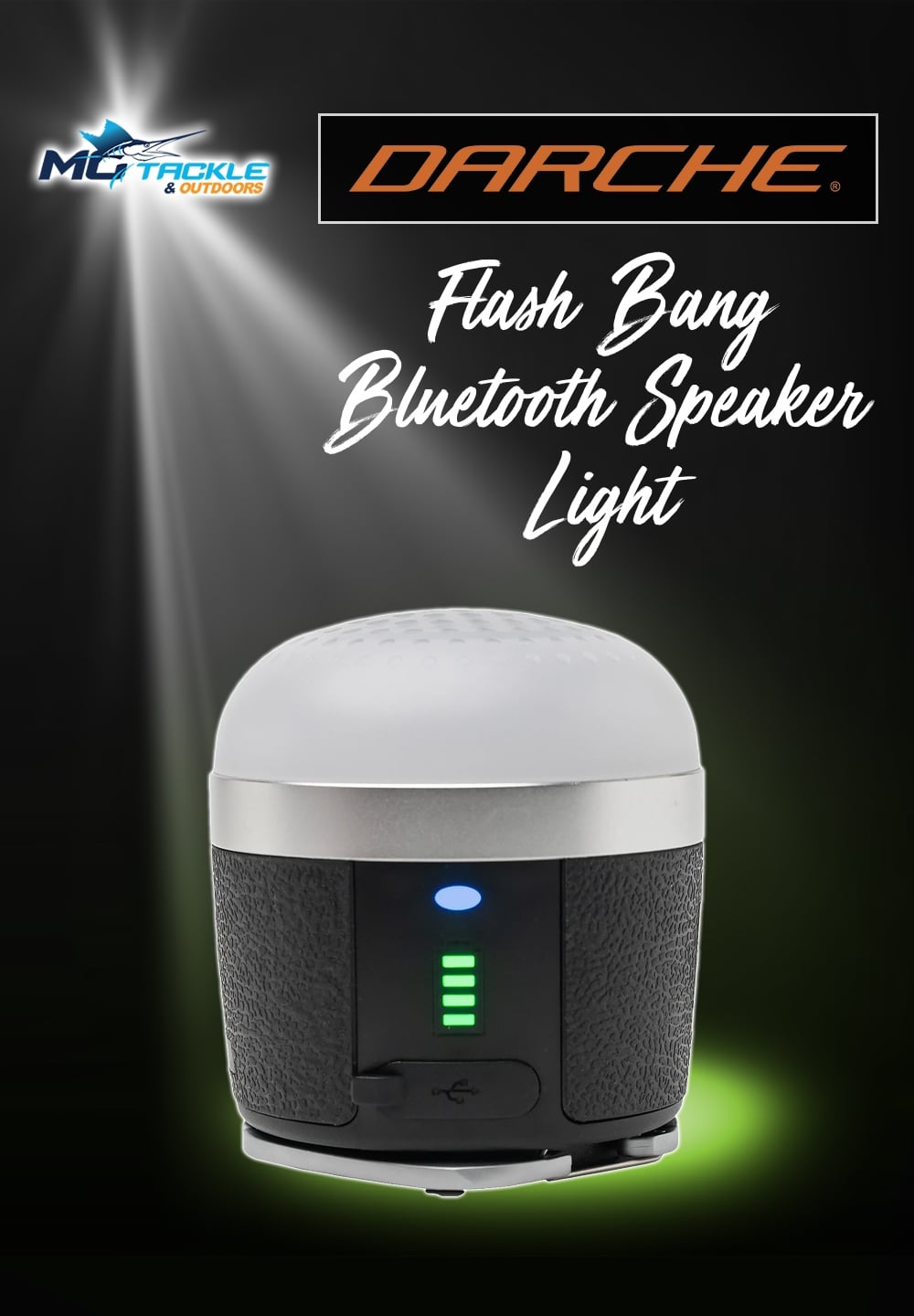 New - Darche Flash Bang Bluetooth Speaker Light