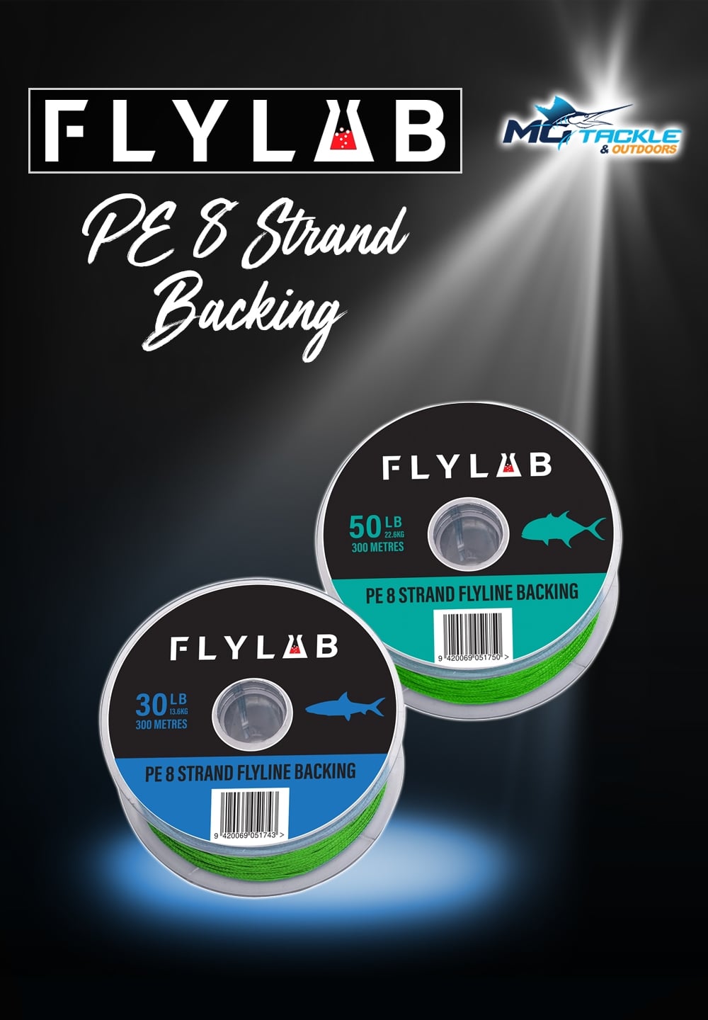 New - Fly Lab PE 8 Strand Backing