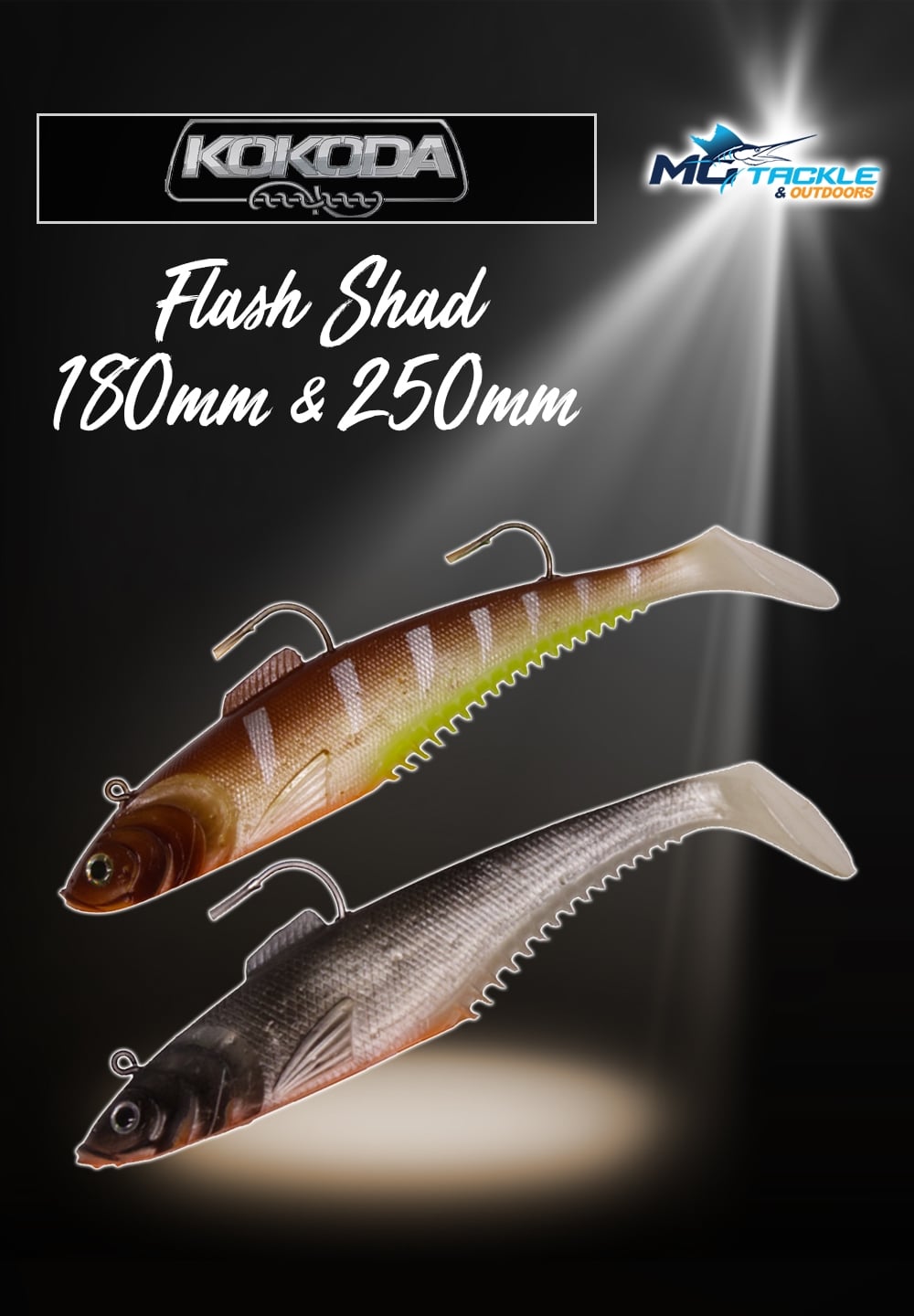 New - Kokoda Flash Shad 180mm & 250mm