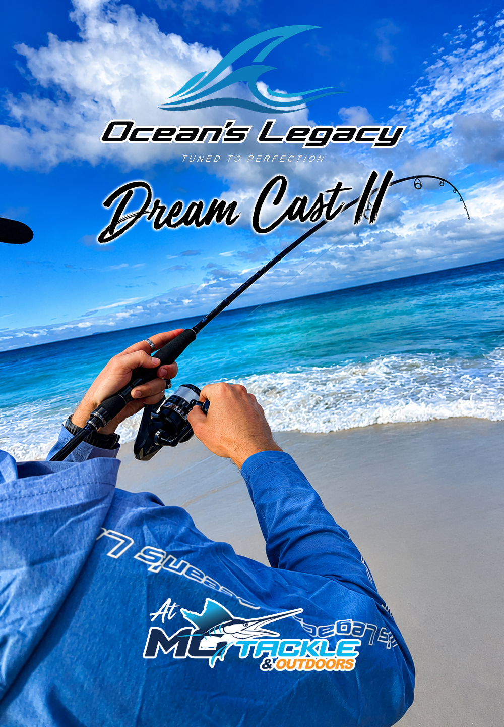 New - Oceans Legacy Dream Cast II Spin Rod