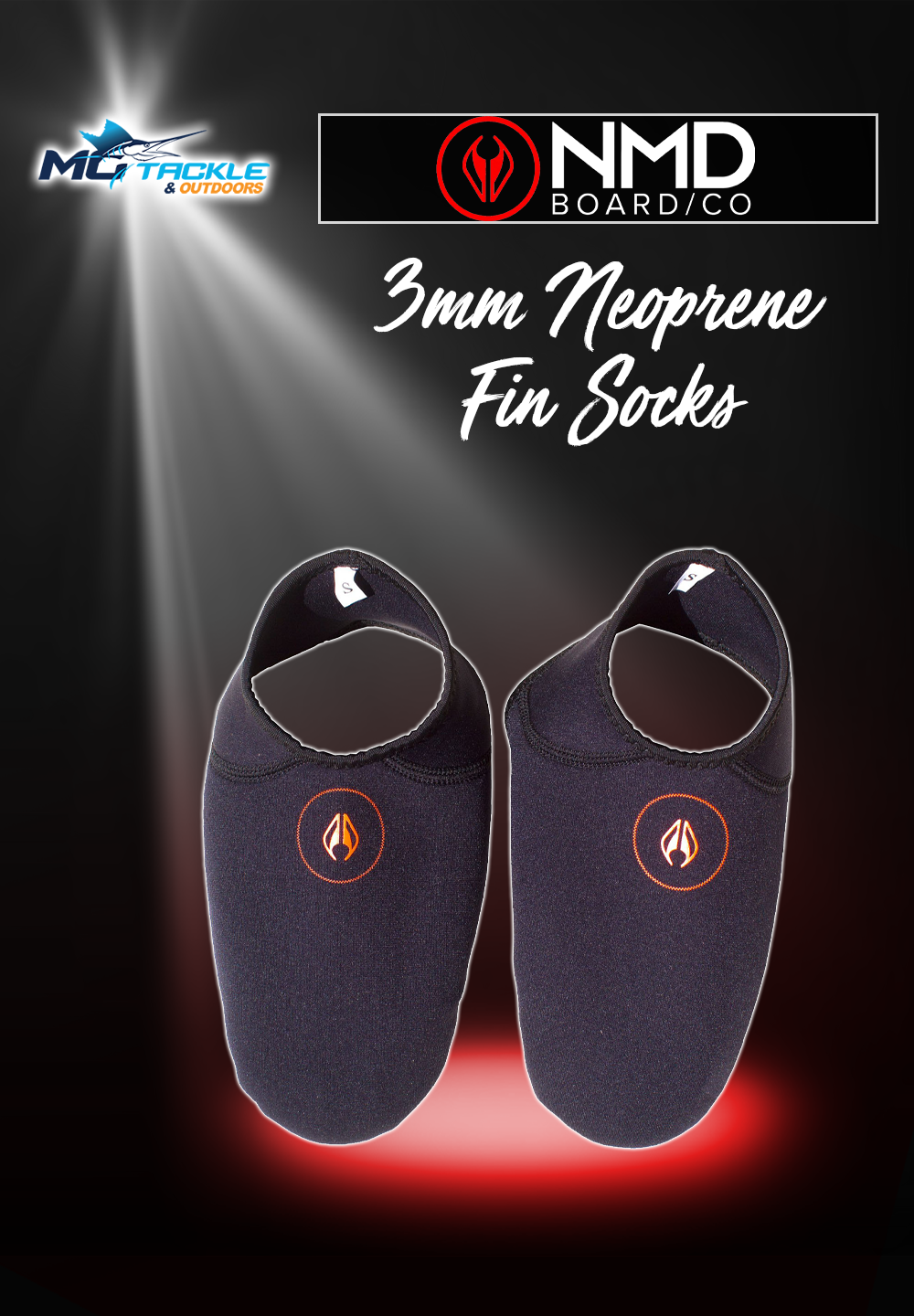 New - NMD 3mm Neoprene Fin Socks