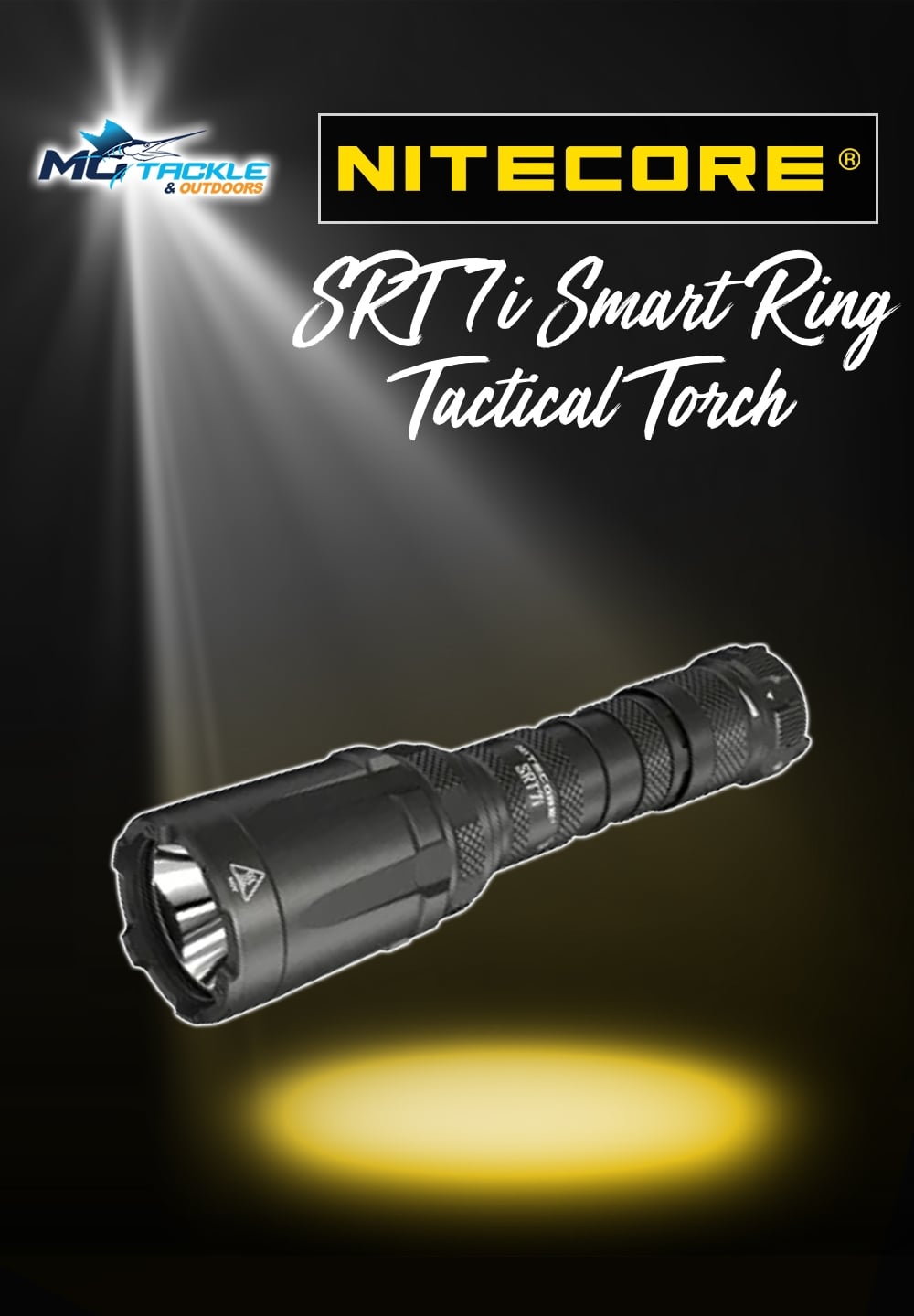 New - Nitecore SRT7i Smart Ring Tactical Torch