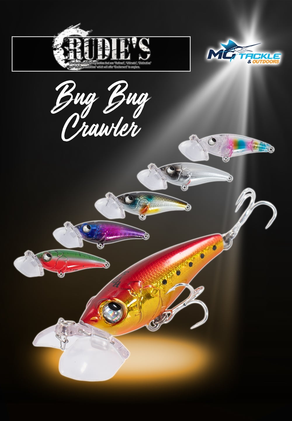 New - Rudies Bug Bug Crawler Lure
