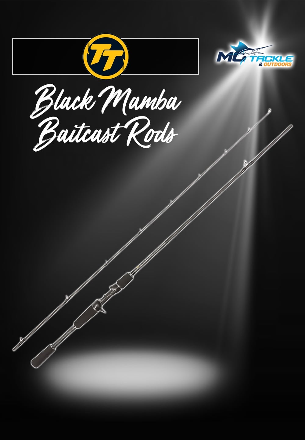 New - TT Black Mamba Baitcast Rod