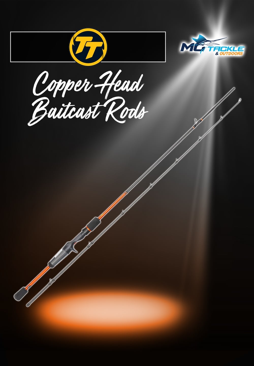 New - TT Copper Head Baitcast Rod