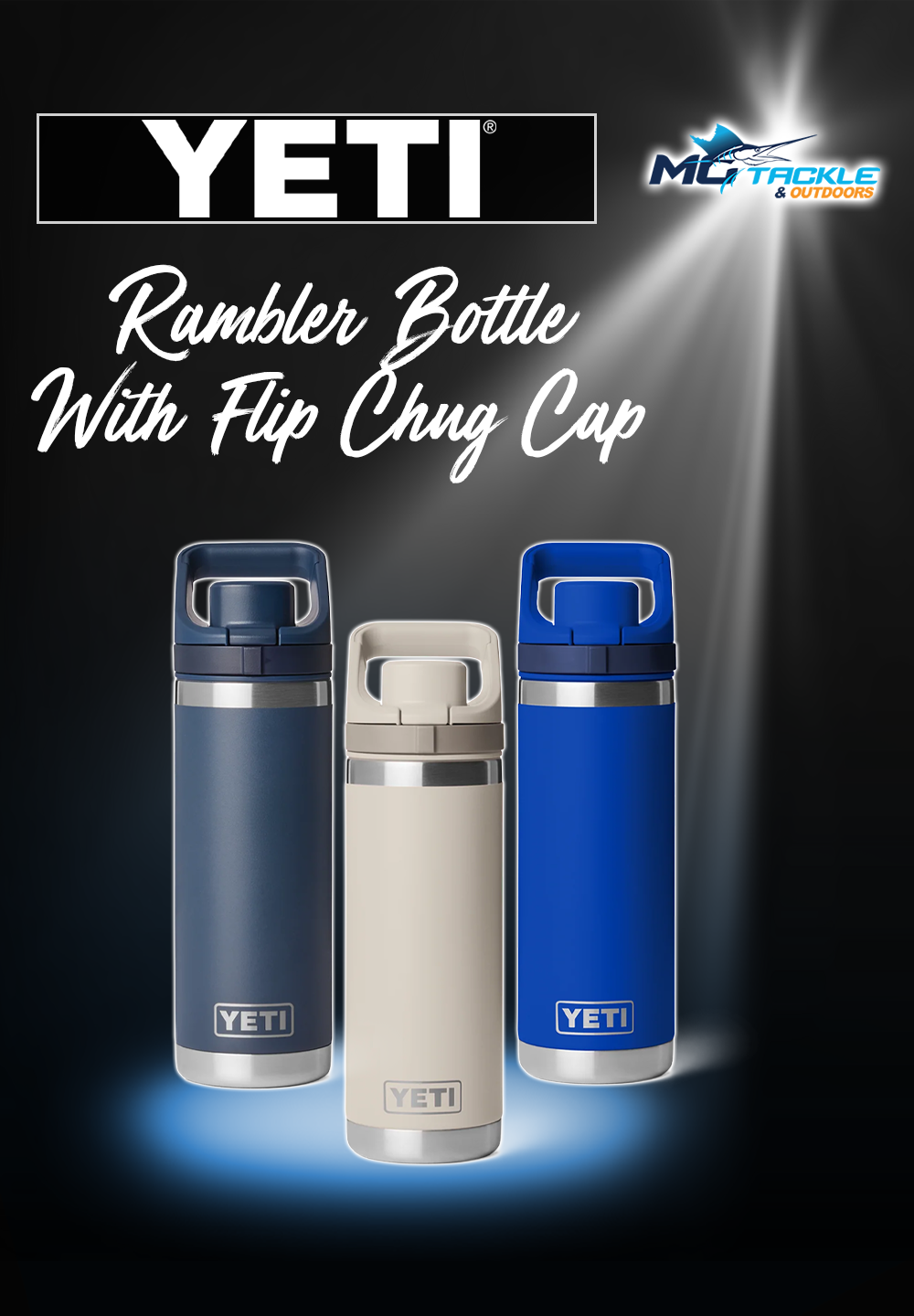 New - Yeti Rambler Bottle With Flip Chug Cap