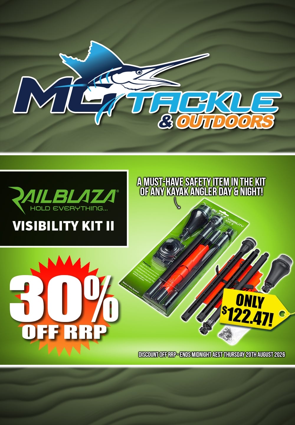 30% off Railblaza Visibility Kit II