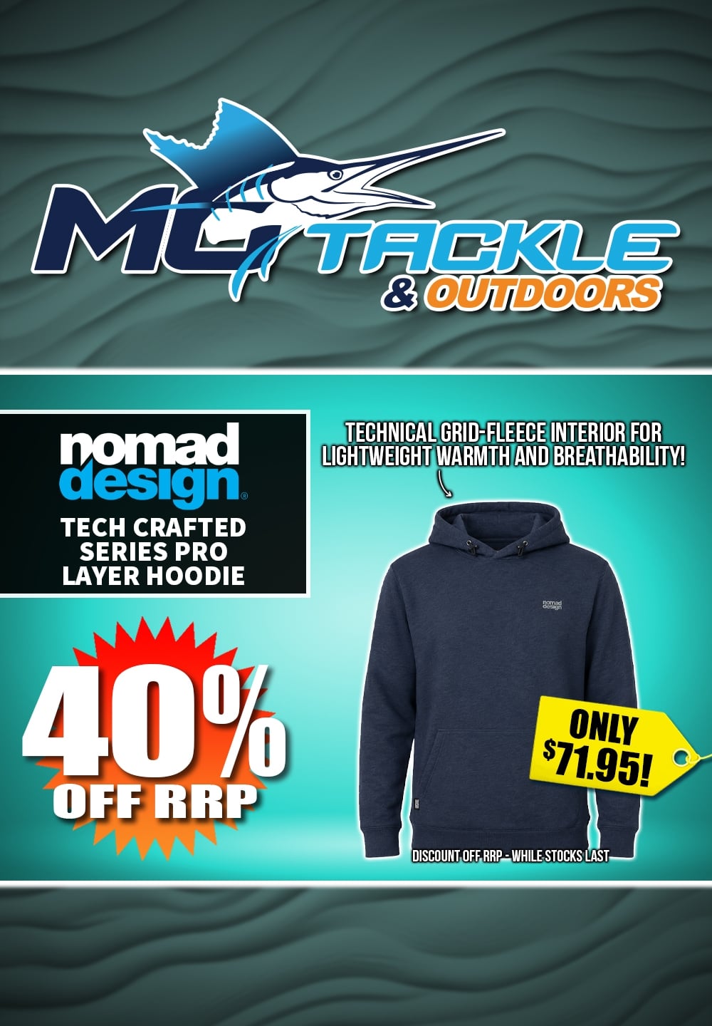40% off Nomad Design Tech Crafted Series Pro Layer Hoodie